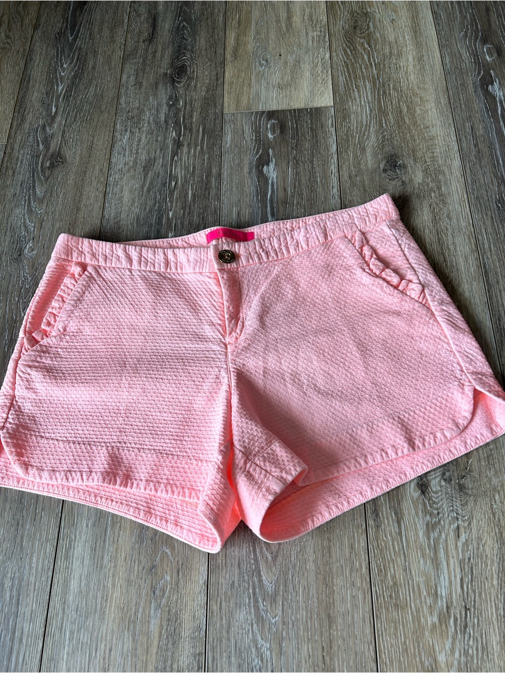 Lilly Pulitzer ADIE 20486 Cantaloupe Shorts Size M